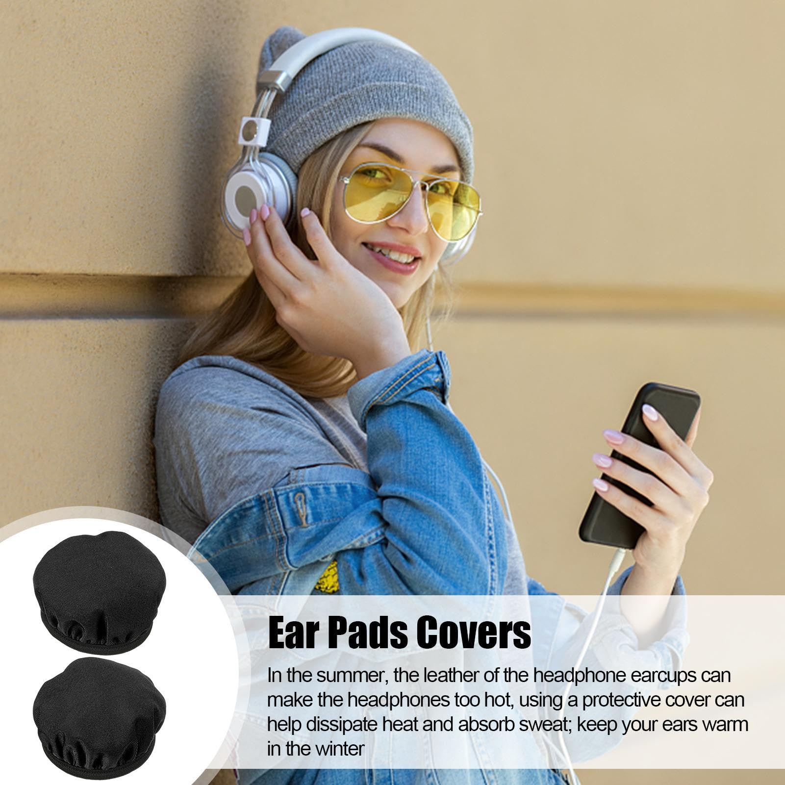 Copri Auricolari In Tessuto - Custodia Per Cuscinetti Cuffie, Traspirante E Riutilizzabile | Per Aviation - Foto 7