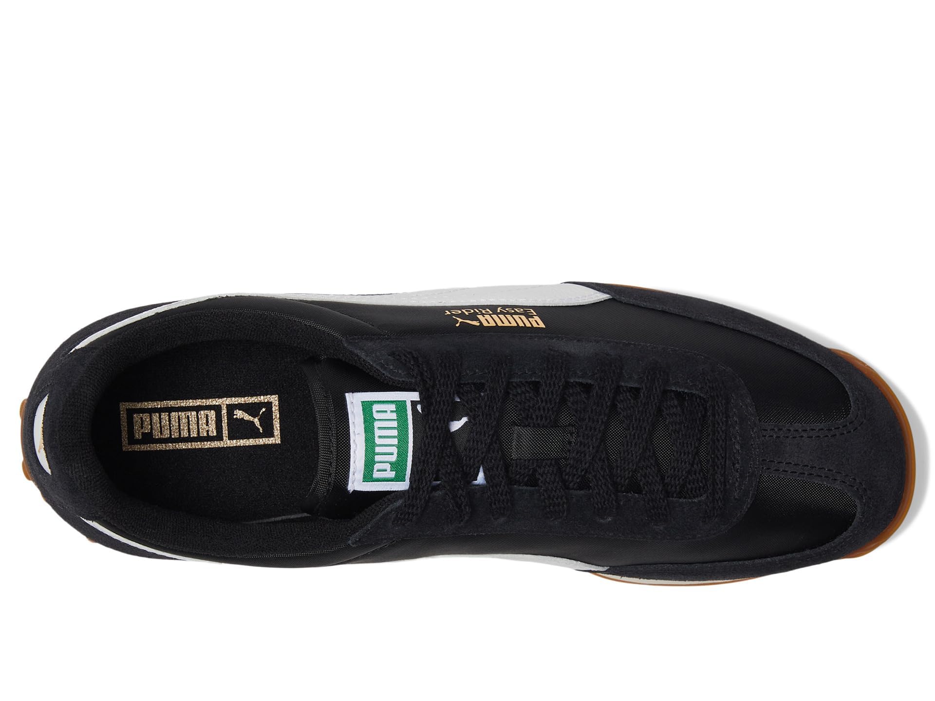 PUMA Women's Easy Rider Vintage Shoes Sneaker, Black White, 6.5