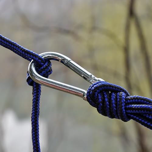 Miniatura 9 de OuterEQ Hamaca portátil de paracaídas para camping ligera tela de nailon