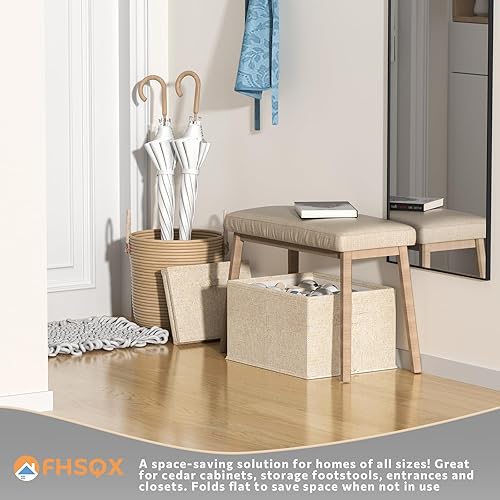 Miniatura 6 de FHSQX Paquete de 2 organizadores de zapatos para armario, organizador de zapatos plegable, se adapta a hasta 24 pares, contenedores de