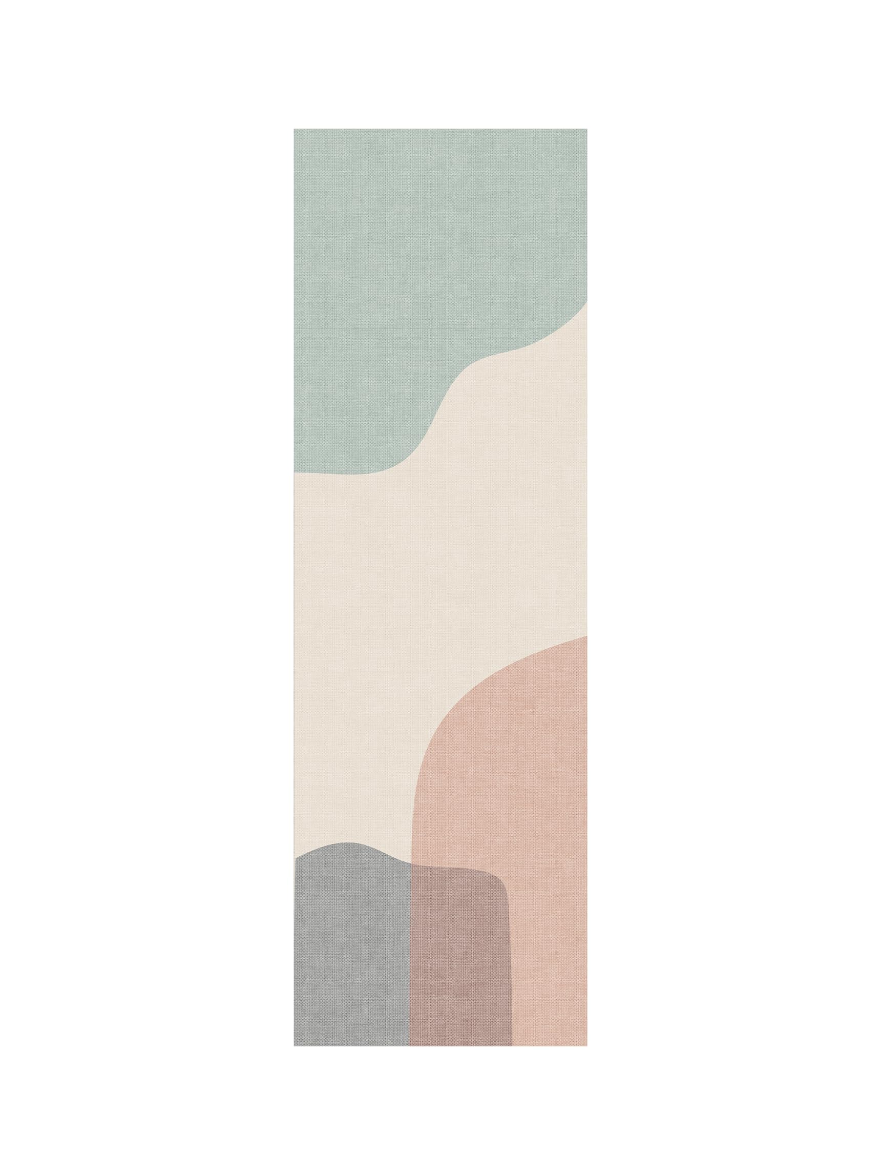 Teppana Waschbarer Teppich Modern - Ban - Pastell - Fleckenabweisend - Familien- & Haustierfreundlich - Maschinenwaschbar - rutschfest - 80 x 250 cm