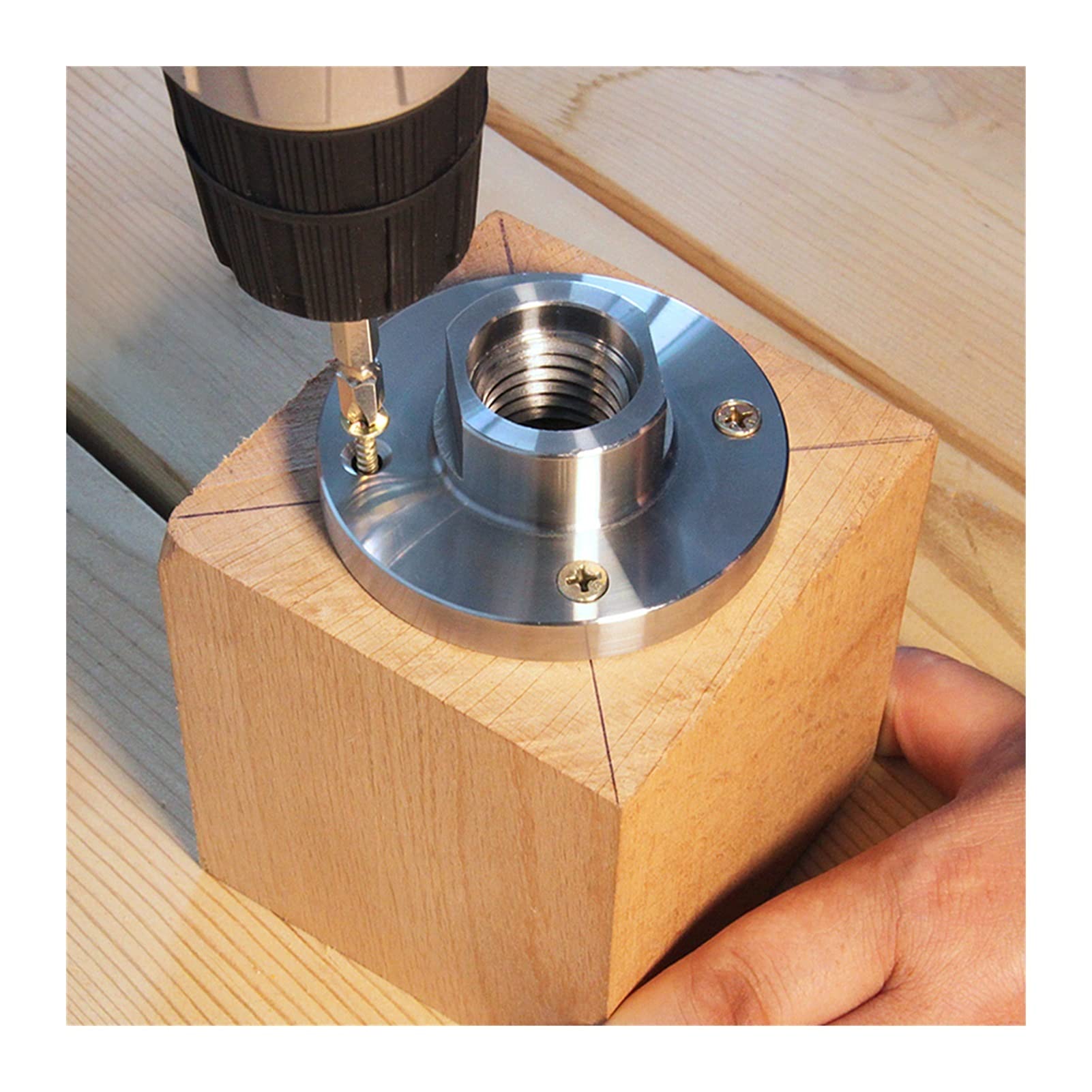Drehscheibe für Holzdrehmaschinen, 3D 4 "zoll 100mm Holz Drehmaschine Chuck Frontplatte M33 X 3. 5/1(M33 X 3.5)