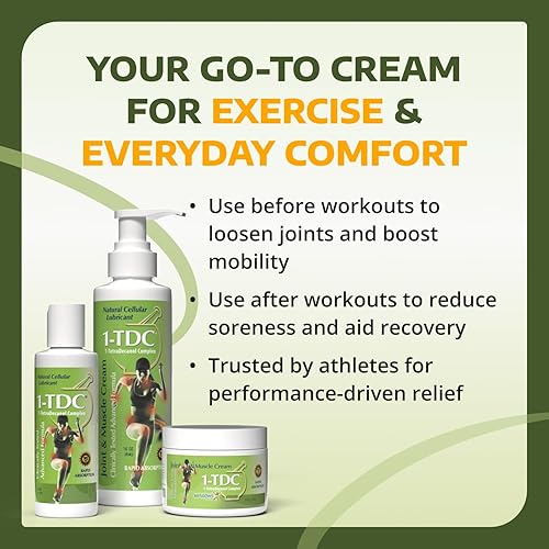 Miniatura 4 de 1-TDC Crema de alivio de articulaciones y músculos, uso en la espalda, rodilla, cuello, hombro, cadera, alivia las articulaciones rígidas, músculos