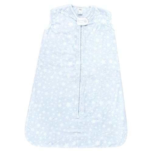 Miniatura 2 de Hudson Baby Saco de dormir de felpa unisex para bebé, saco, manta, ballena de manga larga, 12-18 meses (paquete de 2) Floral rosa básico.,Azul,