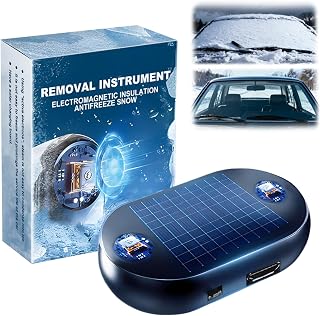 Anti-Freeze Electromagnetic Car Snow Removal Device, 2026 New Solar Car Interference Antifreeze Instrument, Easy Set up Defroster for Car Windshield, Universal Fit for All Vehicles