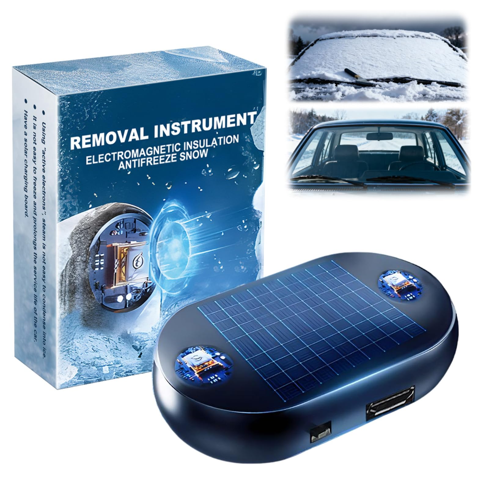 2026 New Solar Anti-Freeze Electromagnetic Car Snow Removal Device (Universal Fit)