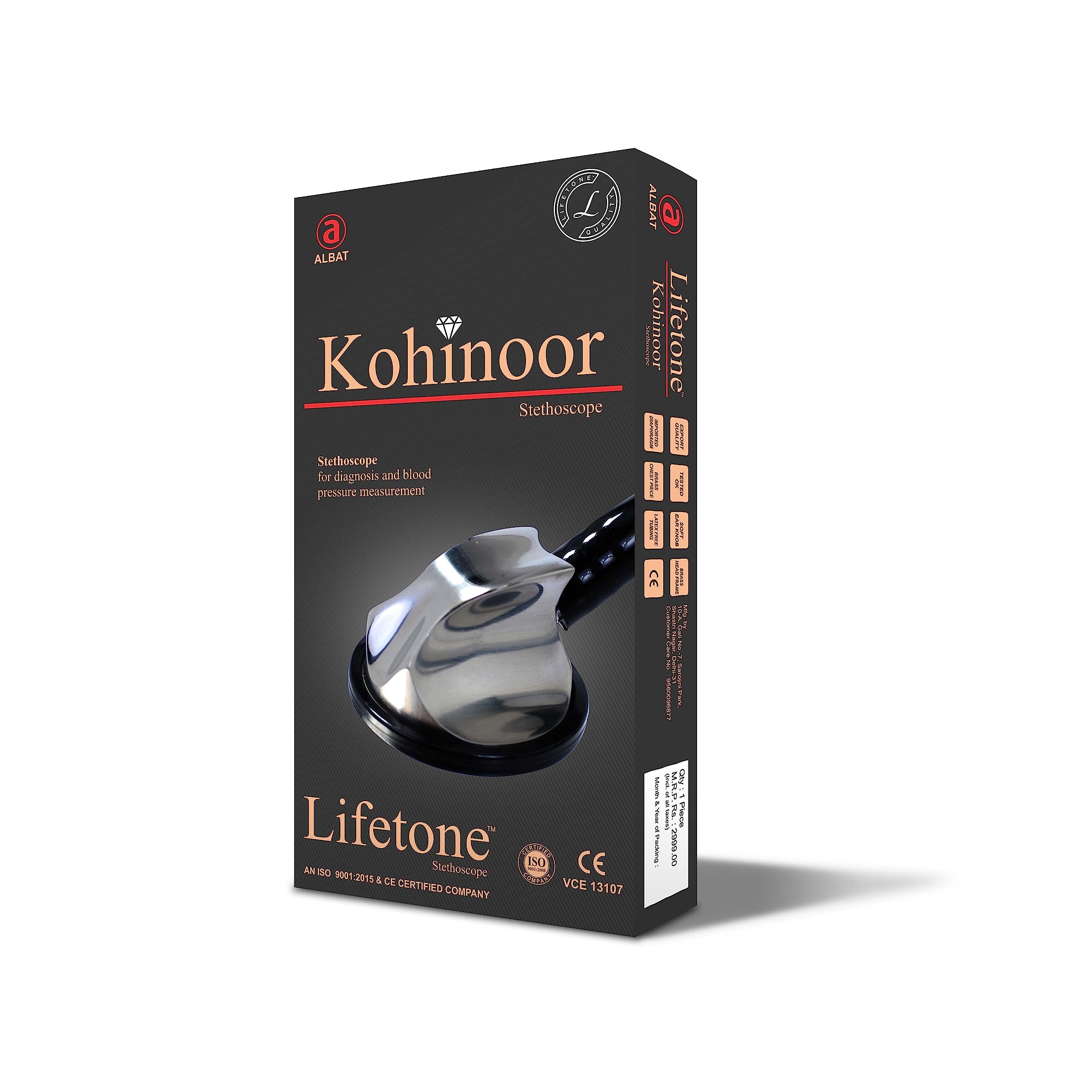 Lifetone Stethoscope for Doctors and Medical Students (Kohinoor)-image-37