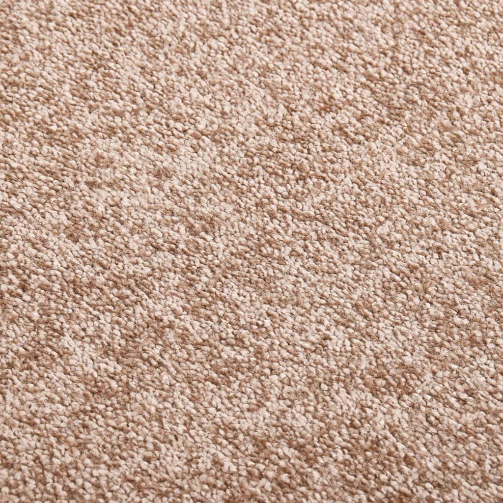 Felpudo beige 60 x 80 cm terciopelo con parte trasera de vinilo antideslizante para entrada, pasillo, terraza, balcón, interior y exterior como protección del suelo y rascador