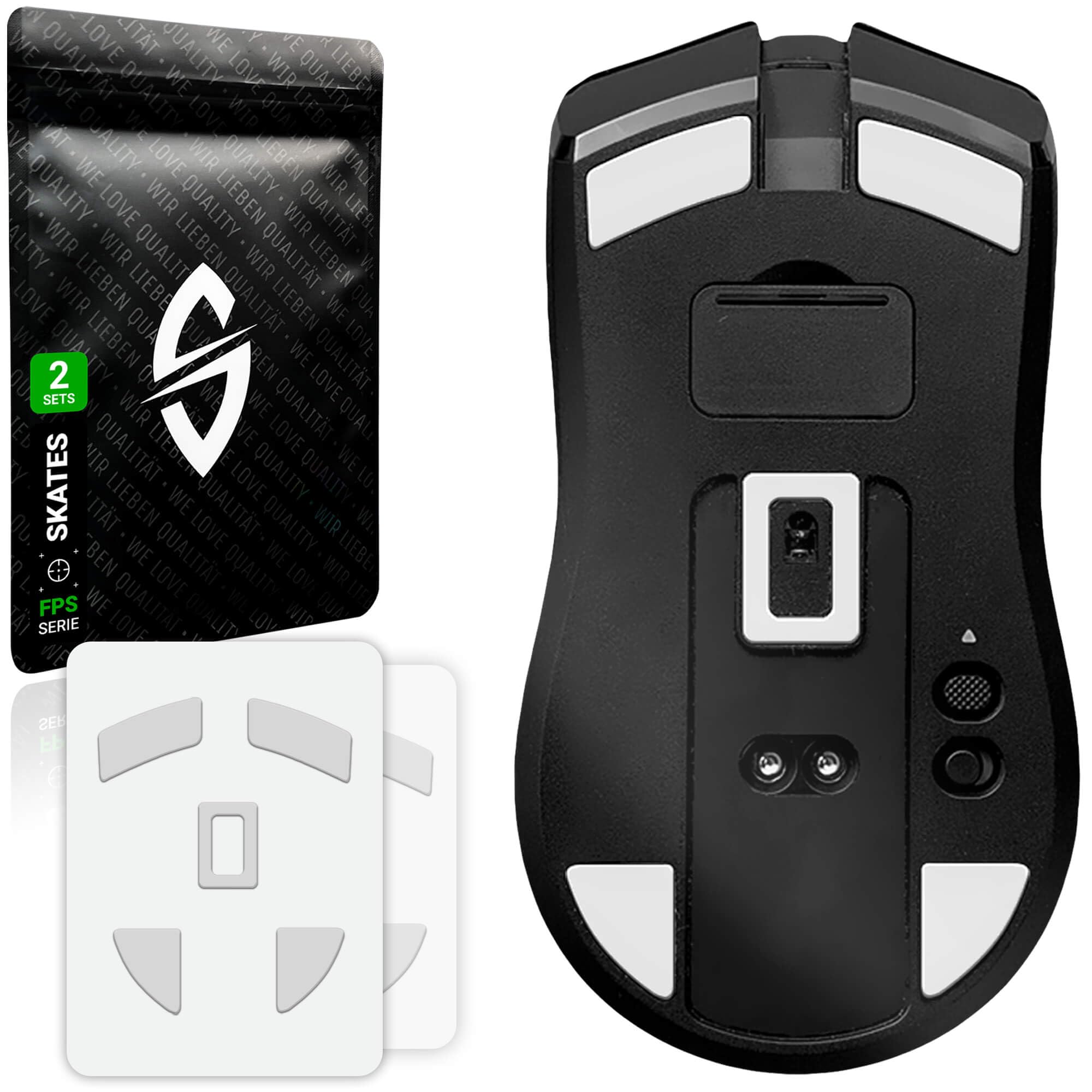 SensoryBoost FPS Glides (2 zestawy) – do Razer Viper Ultimate | CONTROL – Ślizgacze do myszy: kontrolowany i precyzyjny ślizg, samopolerujące się – Zapasowe stopki z PTFE