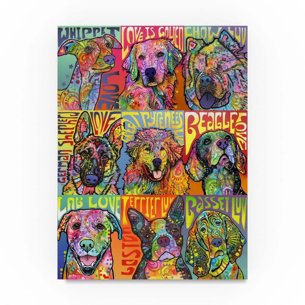 一点限り✨トレードマークファインアート ドッグ ディーン・ルッソ作 A3サイズ 一点限り✨トレードマークファインアート ドッグ ディーン