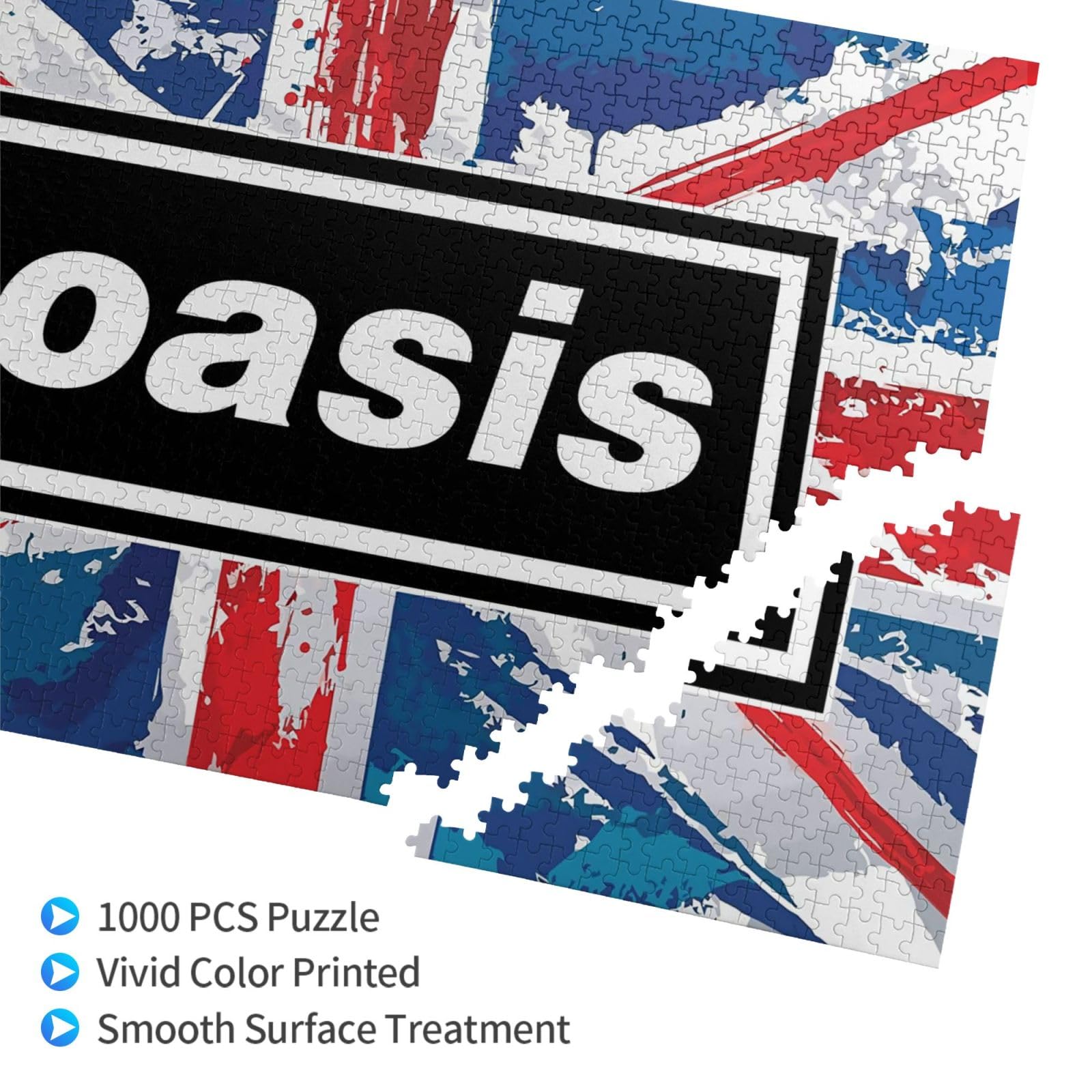 Amazon.co.jp: 1000ピース ジグソーパズル オアシス Oasis バンド 木製