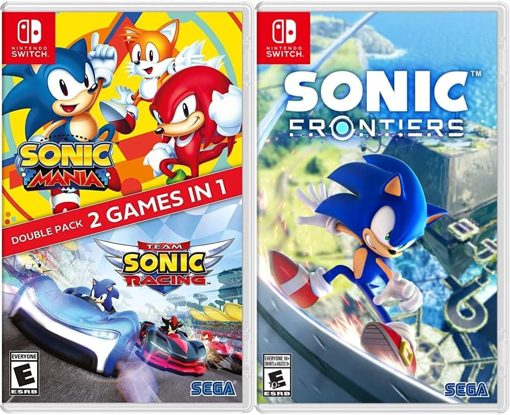 Sonic Mania + Team Sonic Racing Double Pack (Nintendo Switch) and Sonic Frontiers (Nintendo Switch)