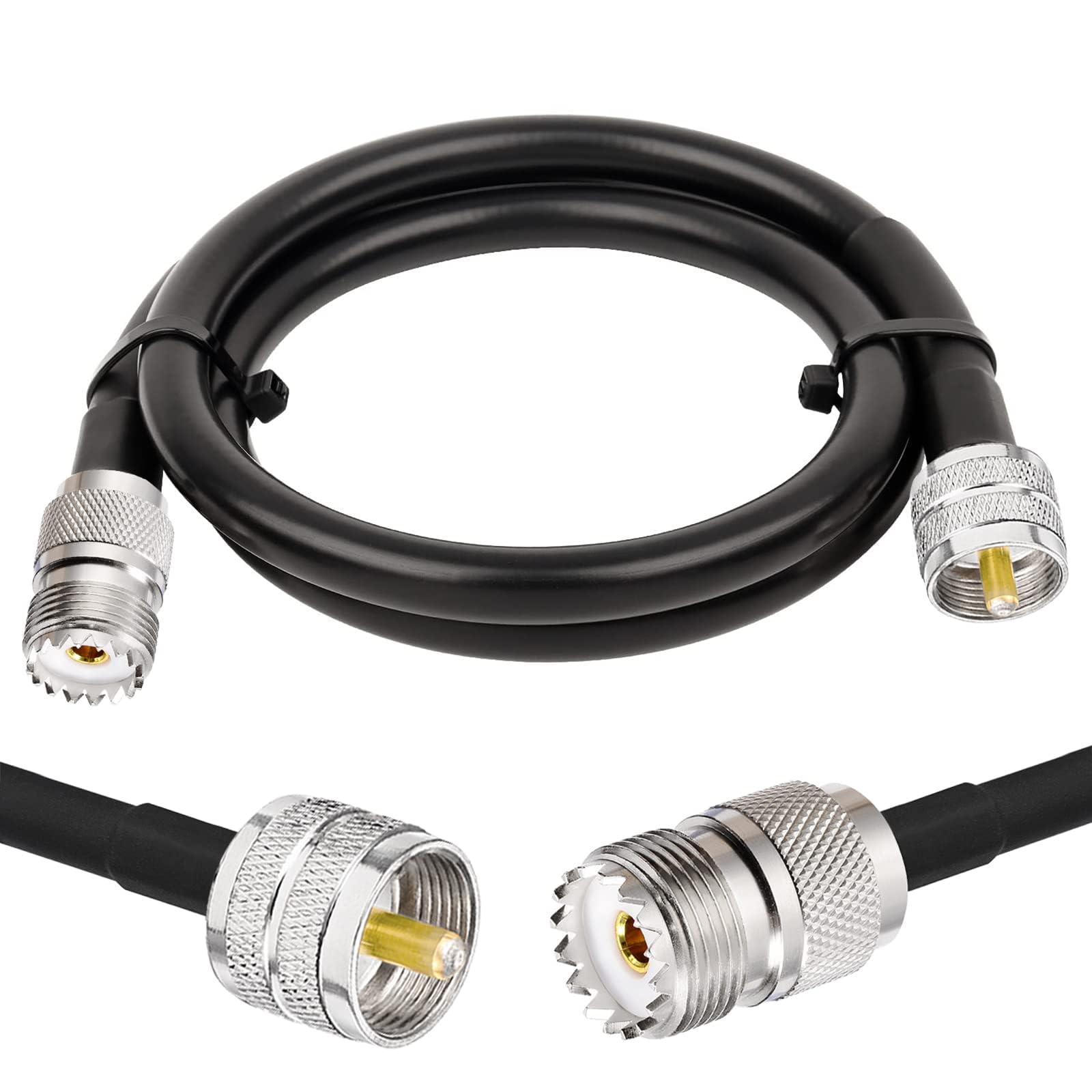 Amazon.com: Superbat CB Coax Cable 3ft RG8X Coaxial Cable UHF