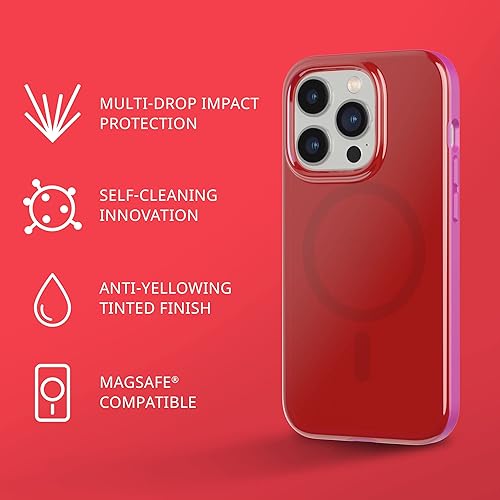 Miniatura 2 de tech21 iPhone 14 Pro Max Evo Tint compatible con MagSafe - Funda tintada que absorbe los golpes y a los arañazos con protección contra caídas