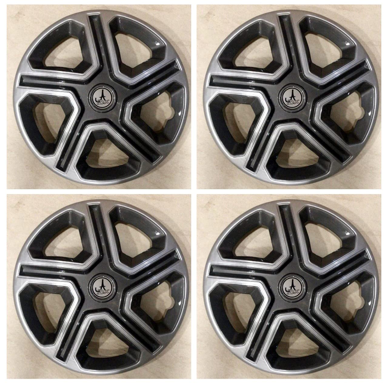 AUTOMART - Wheel Cover Gray and Silver Colour 14 inches Compatible with TATA ALTROZ