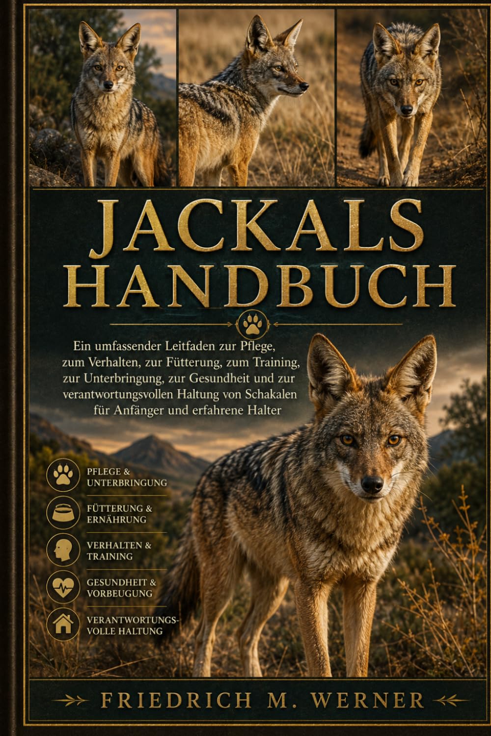 JACKALS HANDBUCH: Ein umfassender Leitfaden zur Pflege, zum Verhalten, zur Fütterung, zum Training, zur Unterbringung, zur Gesundheit und zur ... Schakalen für Anfänger und erfahrene Halter