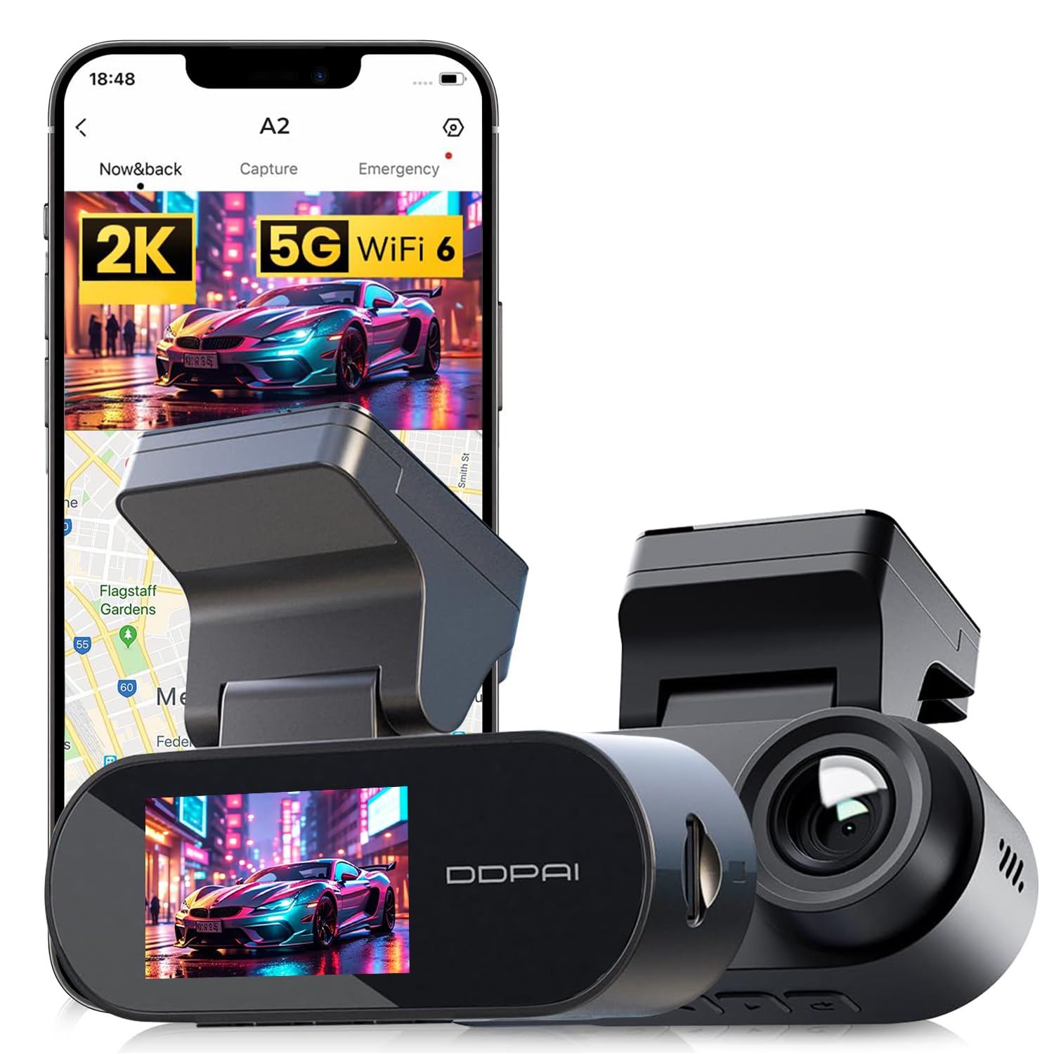 DDPAI Dual Channel Dash Cam for Car Front and Rear | 2K Rear Camera | F1.8 Aperture, Night Vision, 260° Wide Angle, G-Sensor, WiFi, Super Capacitor, Upto 256GB Storage-picture-31