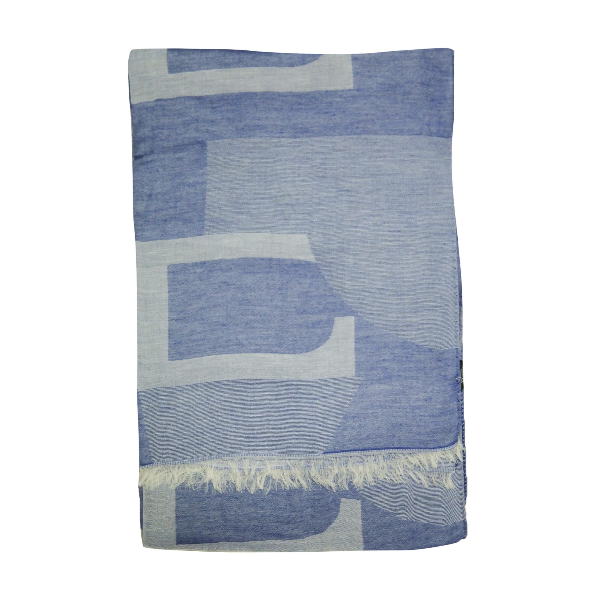 Hackett London Women's Blue Hackett / Cotton Scarf (One Size) (Blue)