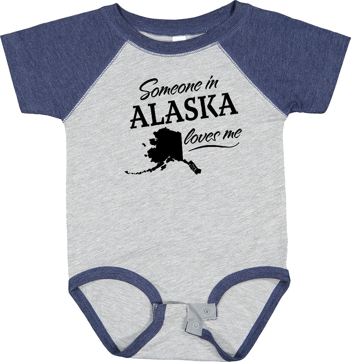 inktastic Someone in Alaska Loves Me Baby Bodysuit