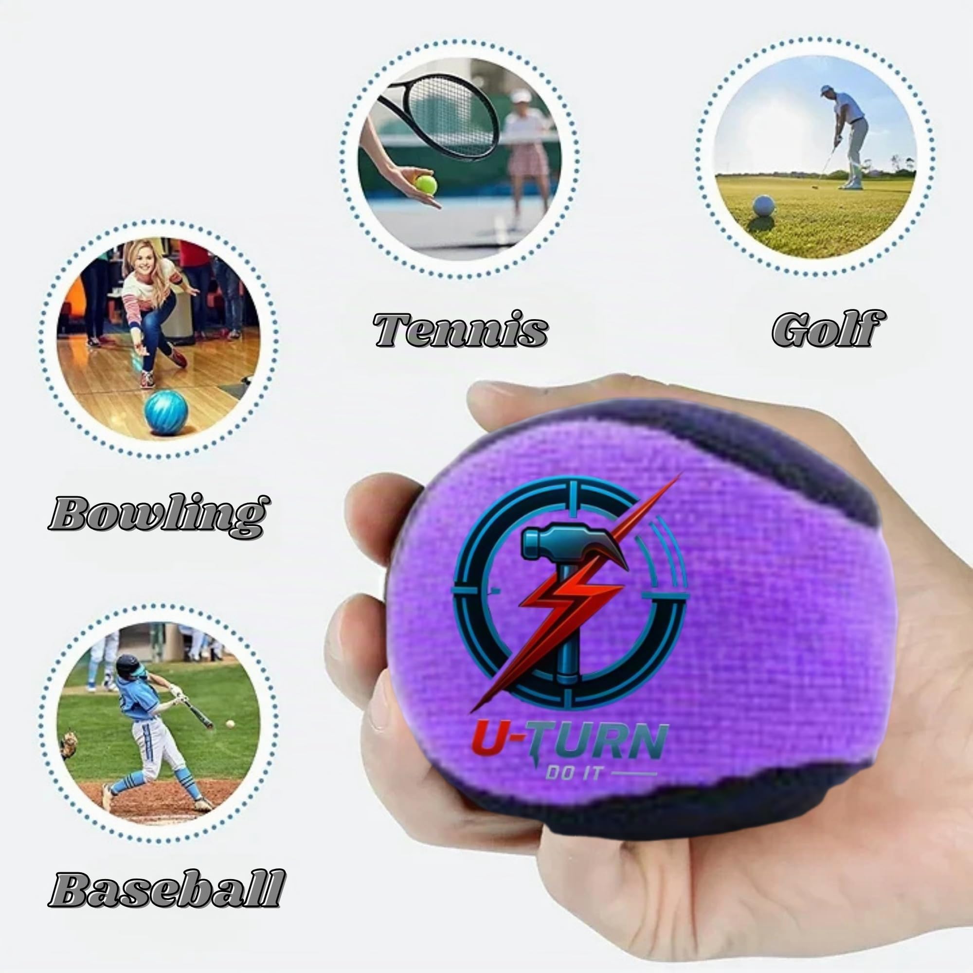 Genérico « Boule de magnésium-colophane antidérapante améliore votre prise en main instantanée. Confortable, efficace et idéale pour le sport, la gym ou l'entraînement quotidien. » 10 cm, design de
