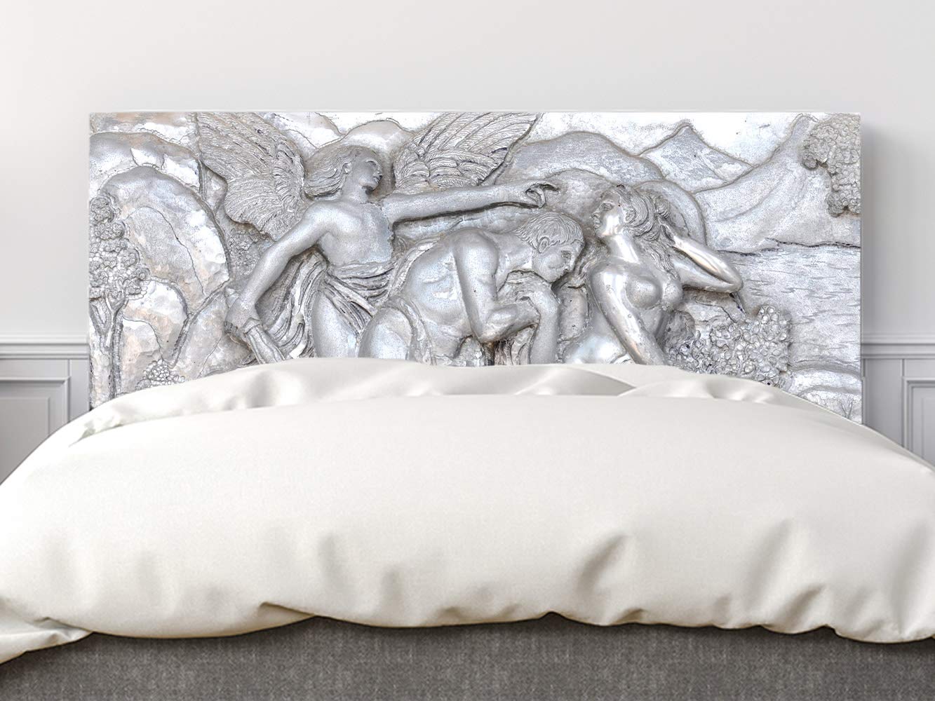 Oedim Cabecero Cama PVC Adan y Eva 150x60cm | Disponible en Varias Medidas | Cabecero Ligero, Elegante, Resistente y Económico