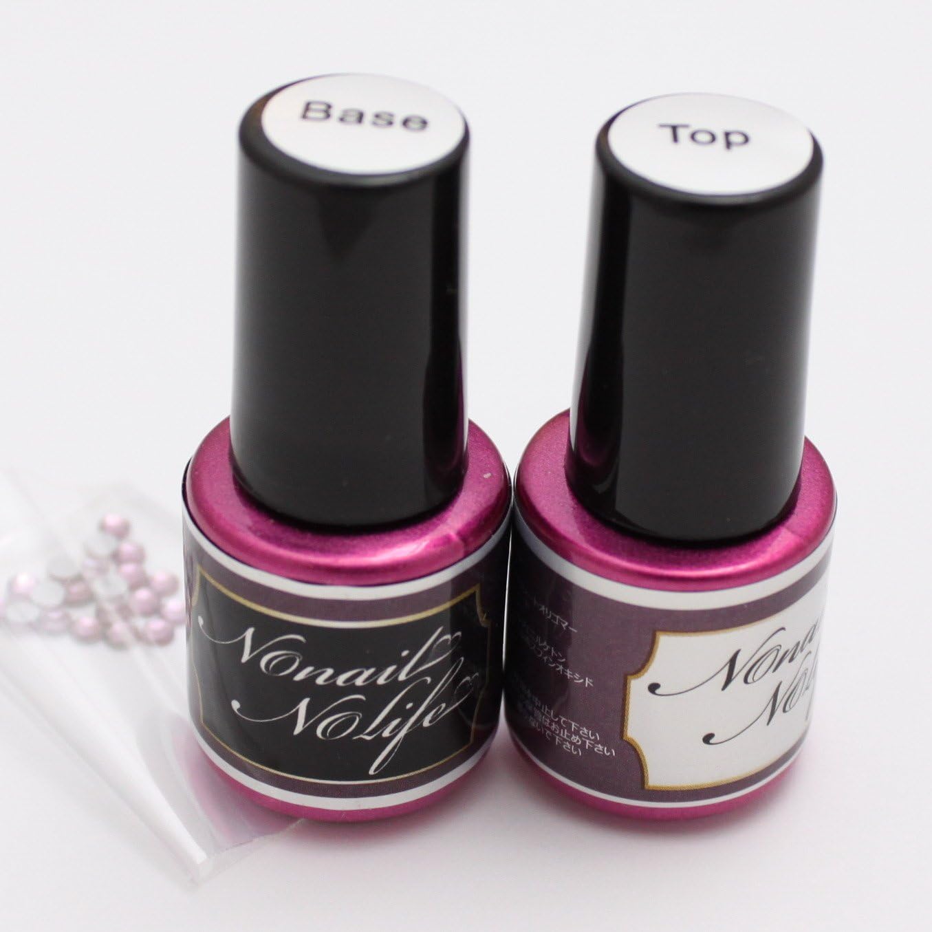 Amazon サンディング不要 ポリッシュ ジェル ベース トップ 2本セット オリジナルストーン付 ベース トップコート Knet ジェルネイル 通販