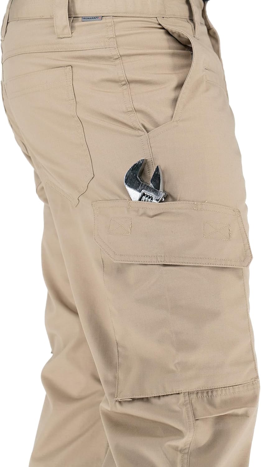 LA Police Gear Iron & Haft Journeyman Ripstop Pant, Utility Work Pants, Carpenter Cargo Pants