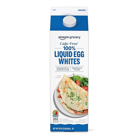 Amazon Grocery, Cage Free Liquid Egg Whites, 32 Fl Oz