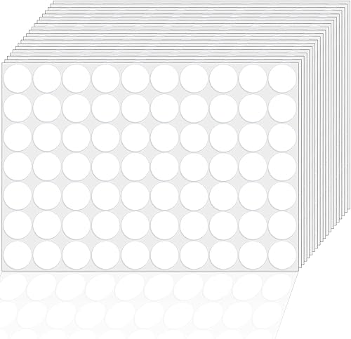 1400 calcomanías de punto blanco, etiquetas redondas de codificación, etiquetas de puntos circulares, calcomanías de lunares para oficina, aula,