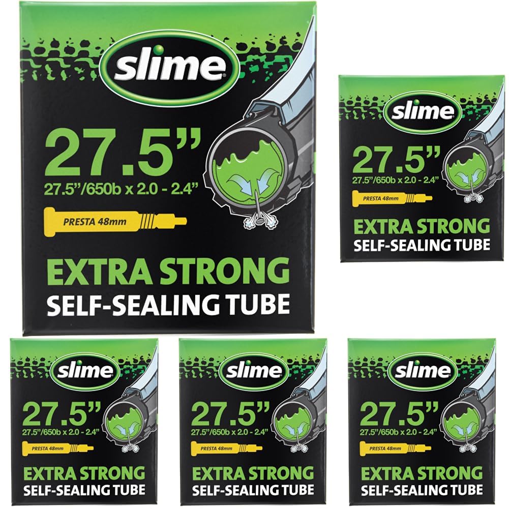 Slime Extra Stong Self-Sealing Tube 27.5" x 2.0-2.4" Presta (Pack of 5)