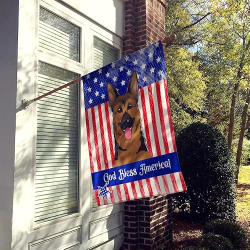 Vista 388 de Caroline's Treasures BB2171GF American Flag and Border Collie Garden Flag Mailbox Flag Decorative Yard Flag Banner Outside Patio Artwork Yard Flower