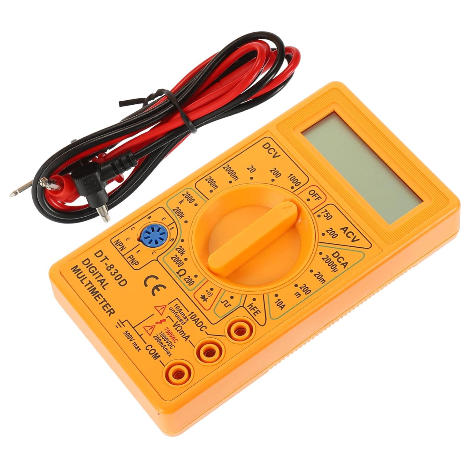 Luxshiny 10pcs Watt Usage Meter -830d Multimeter Electronic Measuring Instrument Multitester Meter Equipment Digital Test Tool for Beginners