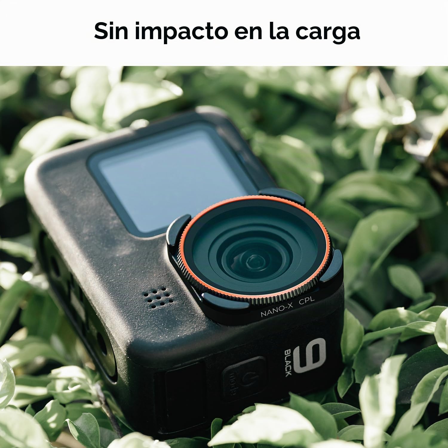 K&F Concept Filtro CPL Compatible con GoPro Hero 13 12 Hero 11 Hero 10 Hero 9 Black,Filtro Polarizador de Lente de Cámara para GoPro Hero 13/12/11/10/9 Black