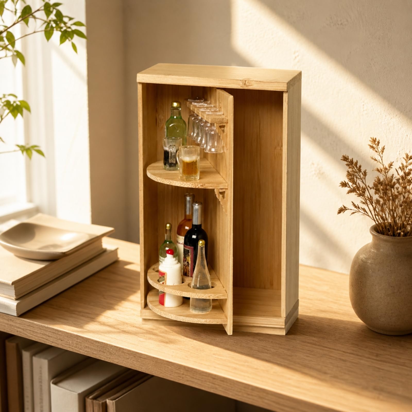 harayaa Mini Miniatura Versátil Adorno Mesa con Base Creativo Artículo Coleccionistas