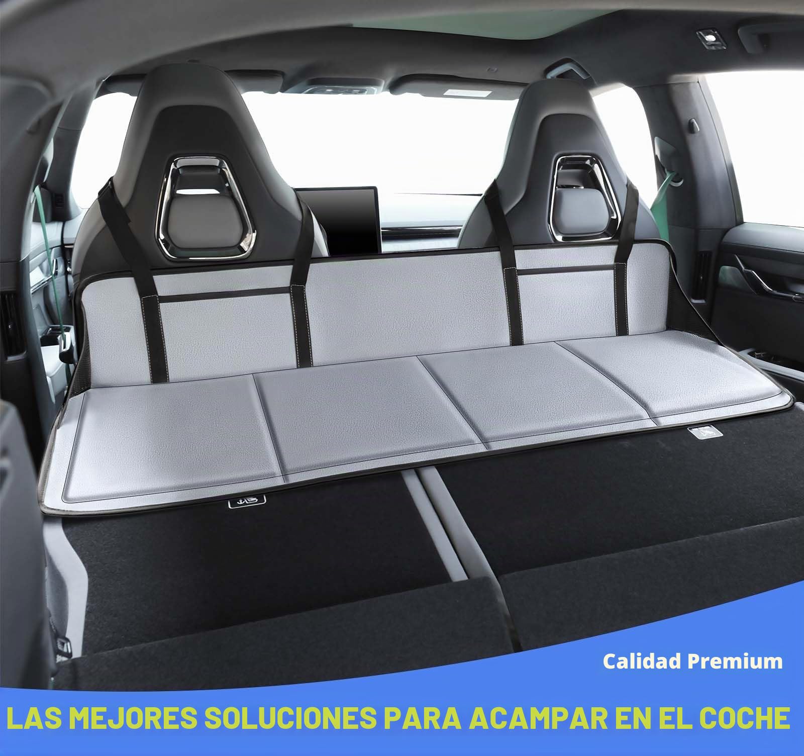 Esenciales para acampar en el coche, aumenta el espacio en el maletero, para acampar y viajar, se adapta a Tesla Y/3, SUV con carga plana completa como RAV4, CRV, X-Trail, Outback, Highlander, Kuga