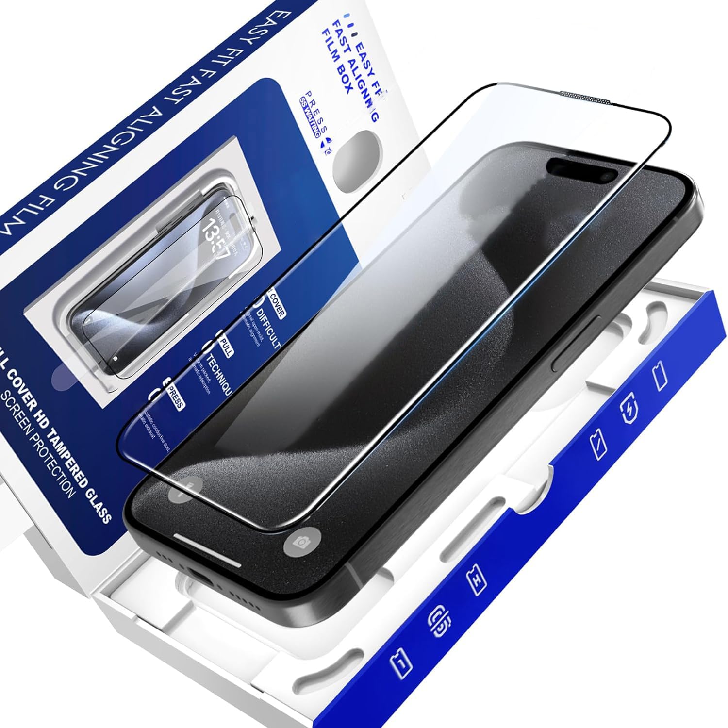 Mr.Shield Tempered Glass Screen Protector Guard For iPhone 15, Speed X Dust-Free Easy Installation Case, Drop Protection - Pack Of 1 (B0D6LRXTRR) Amazon Price History, Amazon Price Tracker