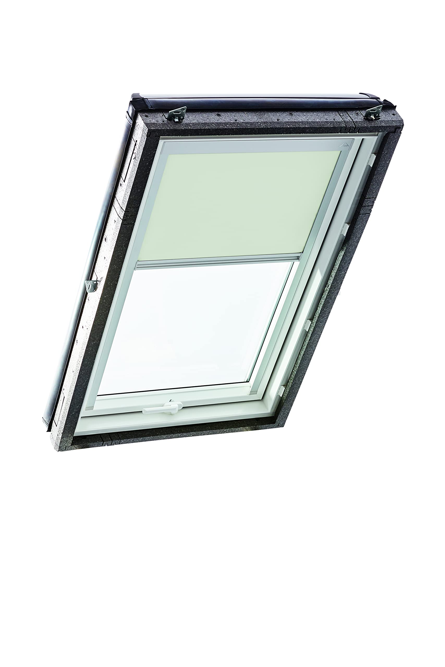 Original Roto Blackout Roller Blind ZRV Almost Complete Blackout Guide Rail Silver for Roto Roof Windows Series Designo R4/R7 and Classic 43/73 With Size 094/140 | 09/14 Light Beige