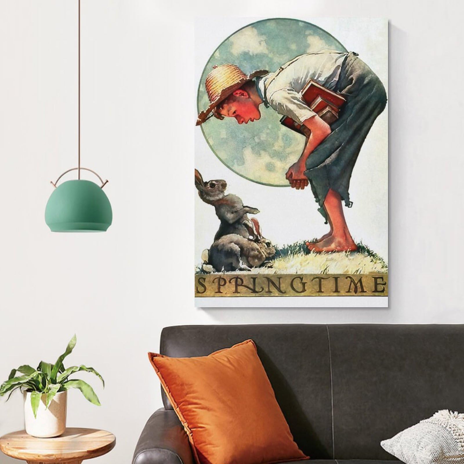 Amazon.co.jp: ノーマン・ロックウェルの作品「ウサギの男の子」の