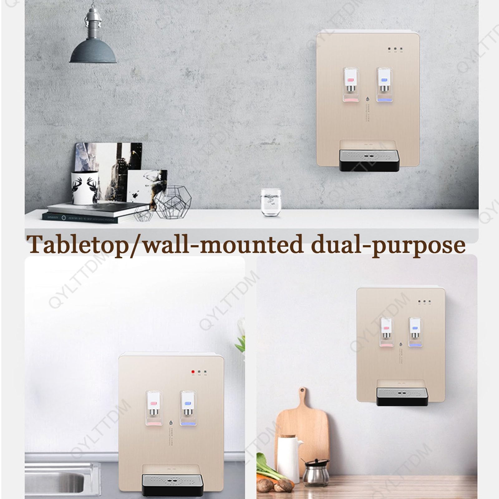 Distributeur D'eau Mural Alimenté Par Le Réseau, Chauffe En 3 Secondes, Eau Chaude Et Froide, Purificateur D'eau, Machine À Eau Chaude Instantanée Pour Bureaux, Cantines Commerciales, Écran Tactile