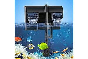 TARARIUM Aquarium Power Filter w/ Surface Skimmer for 20-55 Gallon Aquarium