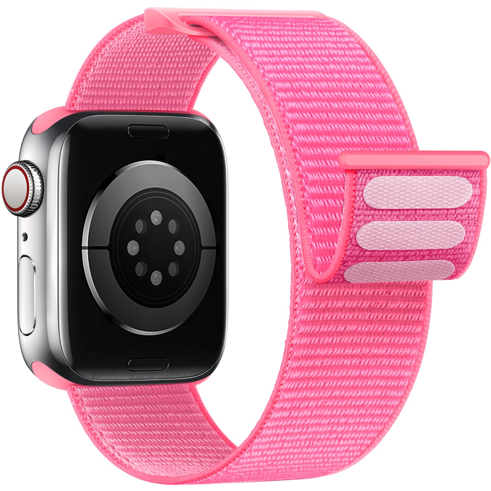 Yoohoo Nylon Armband Kompatibel mit Apple Watch Armband 40mm 41mm 42mm 38mm 46mm 44mm 45mm 49mm, Verstellbare Sport Armband für iWatch SE Ultra Ultra2 Series 10 9 8 7 6 5 4 3 2 1 Damen/Herren