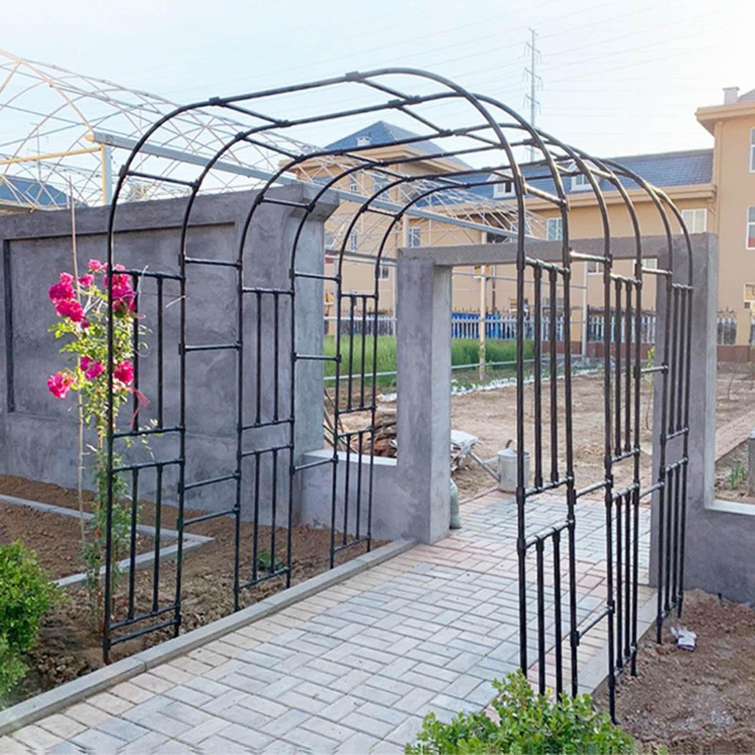 Arche de jardin pour plantes grimpantes et support pour quinceanera