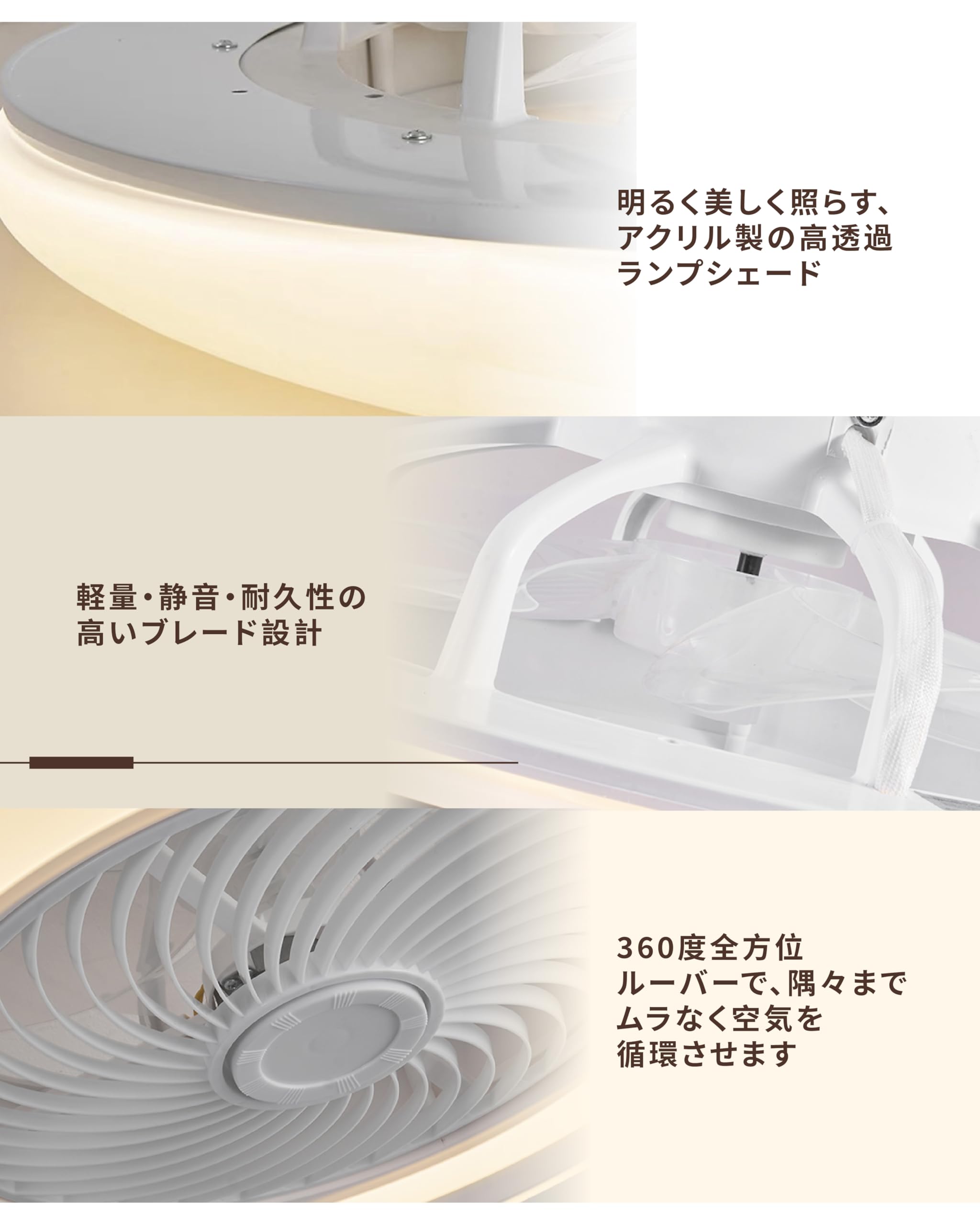 新品 XINGMU シーリングファンライト 360度首振り Amazon | XINGMU LED シーリングファンライト 屋内用天井扇風機 直径