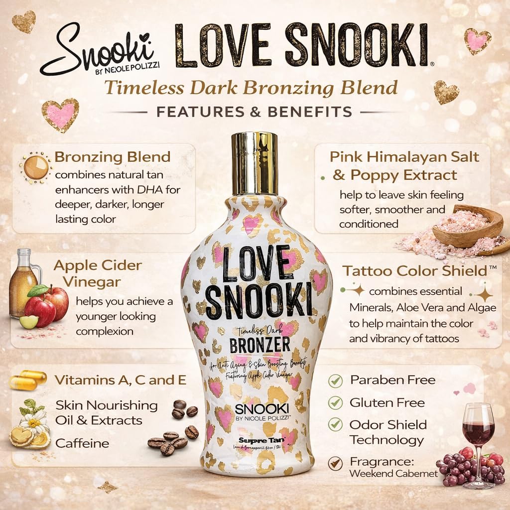 Snooki Love Snooki Dark Bronzing Blend Natural & DHA Enhancers 12oz