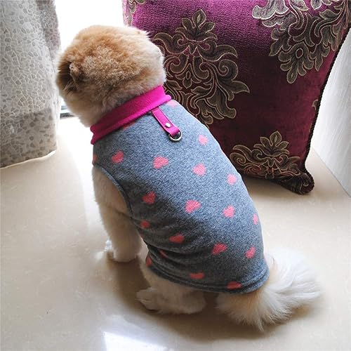 Miniatura 5 de Suéter para perro, suave chaleco de felpa con anillo para correa, chaqueta de invierno para perros pequeños, cachorros, gatos, Chihuahua, Yorkshire,