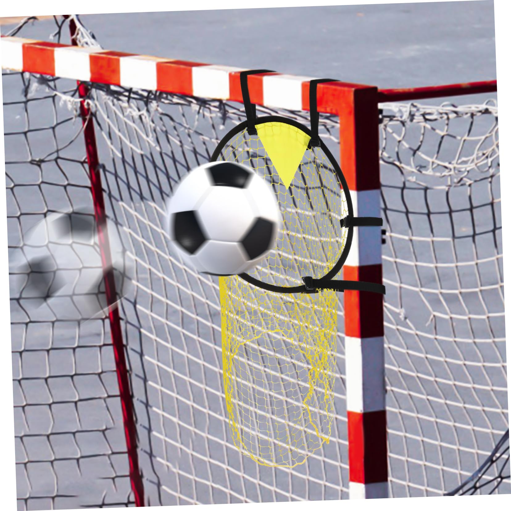 GRIRIW 2Pcs Indoor Football Net Easy Install Soccer Goal Targets for Training Durable for All Skill Levels Soccer Equipment for Practice
