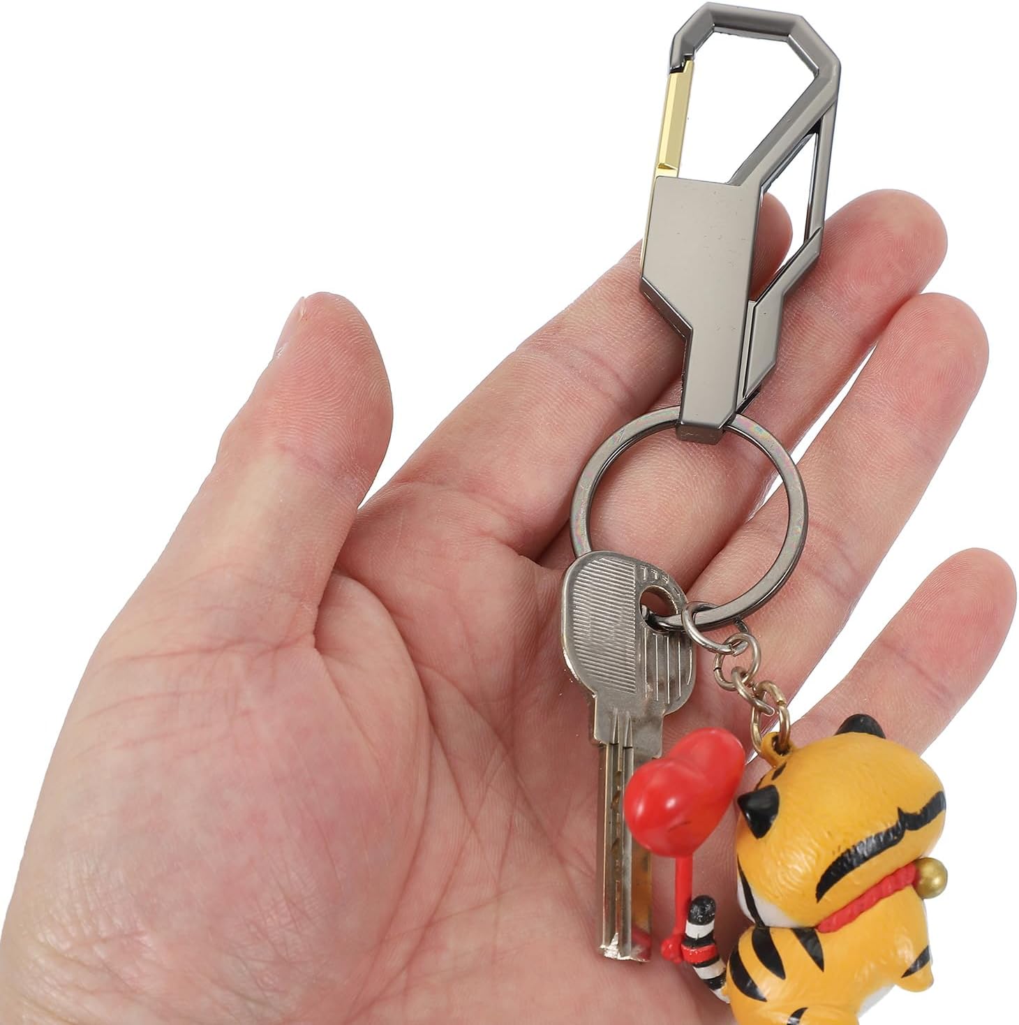 MECCANIXITY Car Key Chain Detachable Metal Keychain Buckle Key Fob Holder Key Accessories