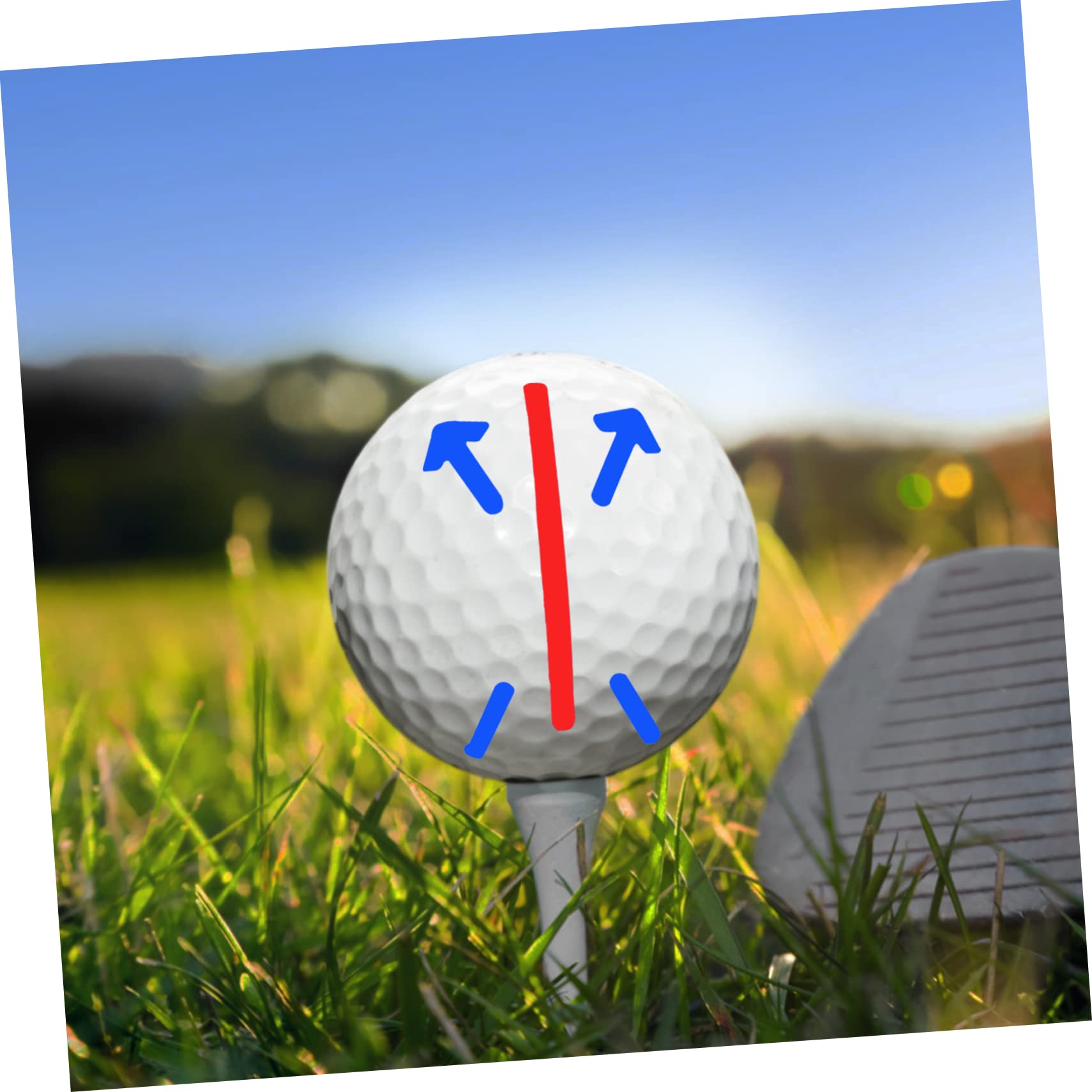 Abaodam Golf Ball Marker Teiliges mit Ausrichtungswerkzeug und Wiederverwendbarem Ball Schablonenmarker Zubehör für Golfer zur Verbesserung Genauen Ballmarkierung