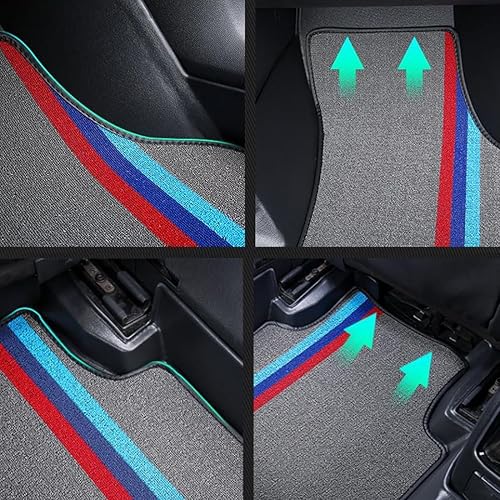 Miniatura 6 de Alfombrillas de coche compatibles con BMW Z4 Convertible 2004-2008, cobertura completa, doble capa, cuero de lujo, impermeable y antideslizante,