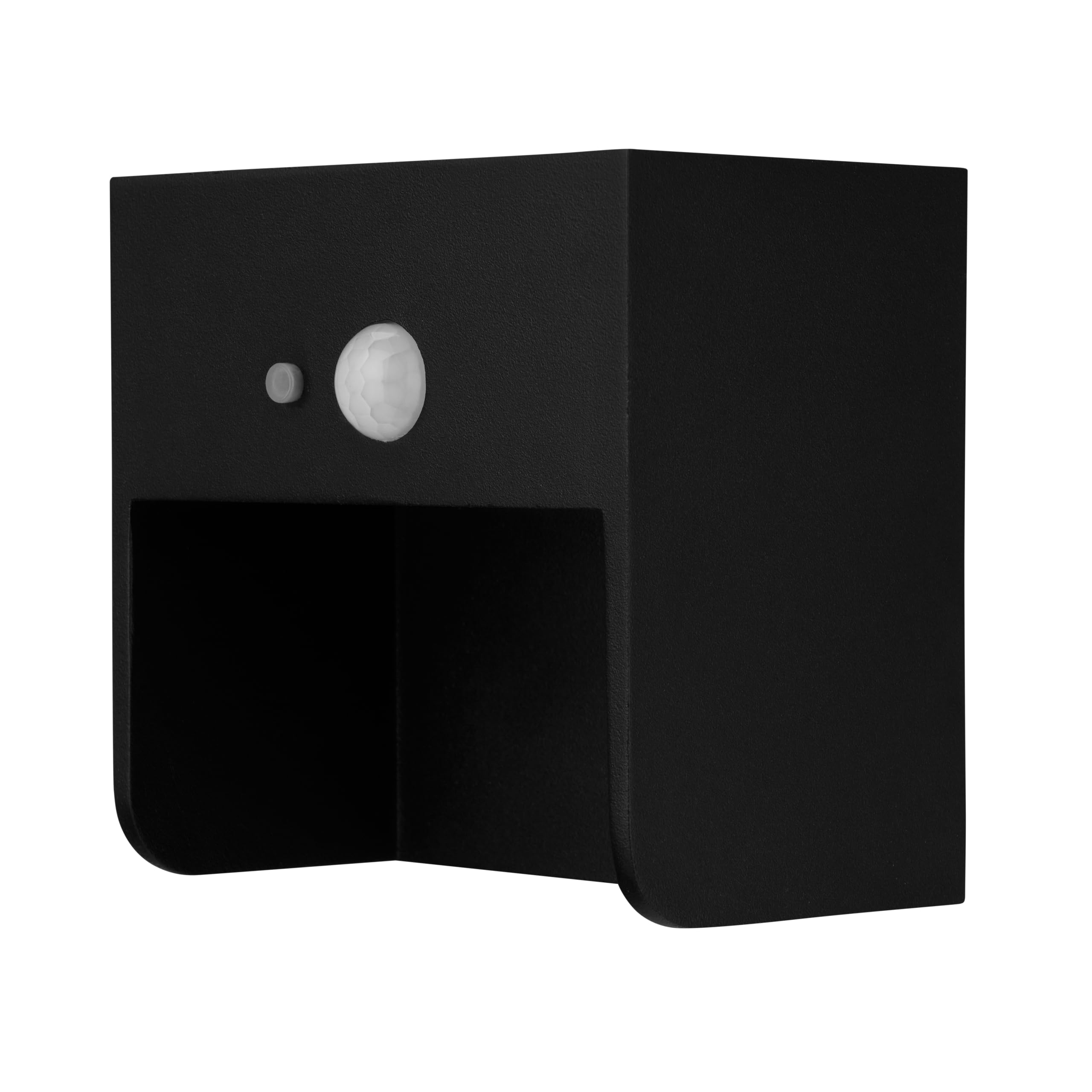 REV Lumus 110 Solar Lamp with Motion Sensor, Wall Lamp, LED Garden Lighting Solar, 60 lm, Battery 2200 mAh, IP65, Black